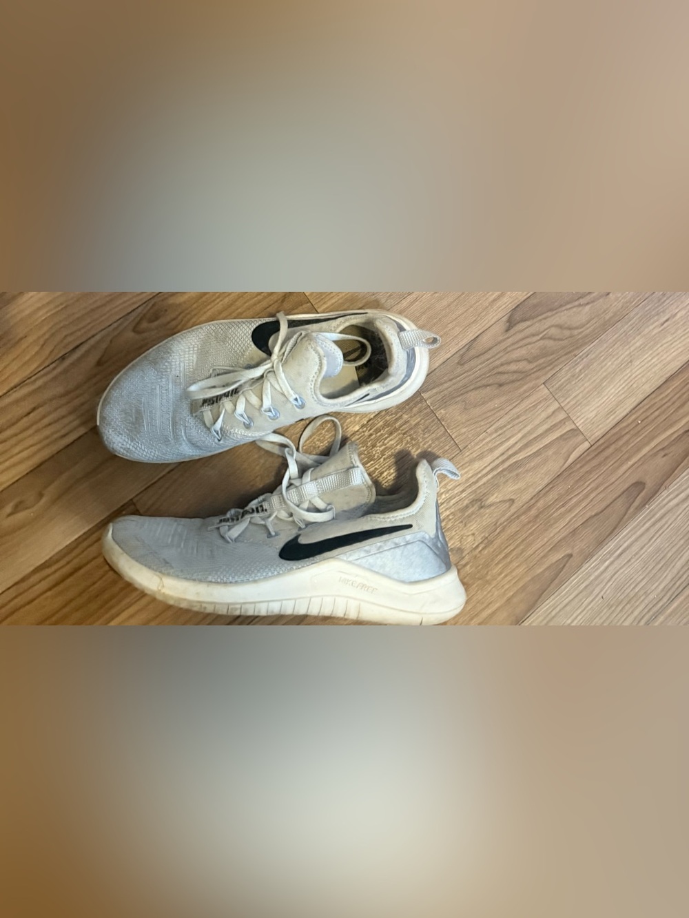 Nike White and Black Low-Top Training Shoes